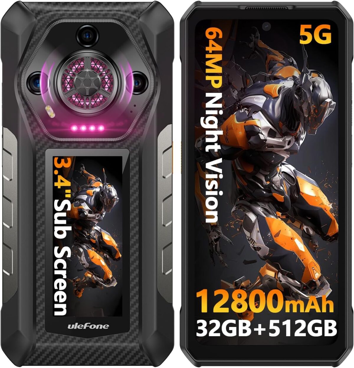 ULEFONE ARMOR 30 12+512GB 5G DS MAGIC BLACK - Image 1