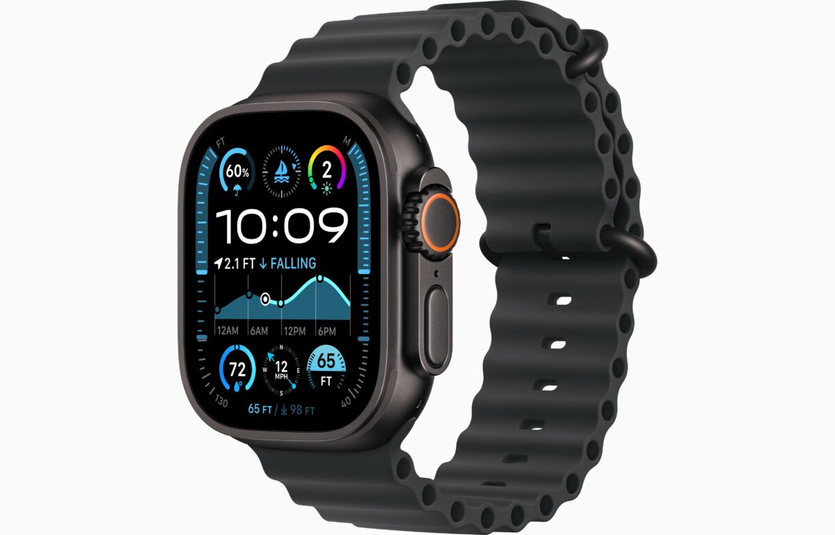 Apple Watch Ultra 2 (2024) black titanium 49mm 4G black ocean band - Image 1