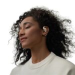 SHOKZ OpenFit Headphones Wireless Ear-hook Calls/Music/Sport/Everyday Bluetooth White - Image 5