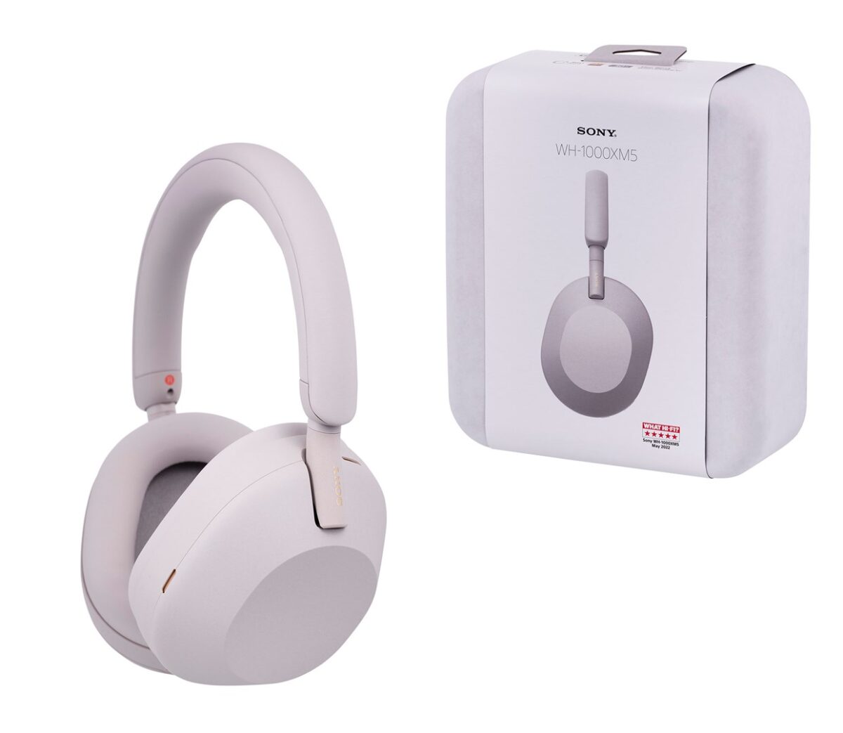 Sony WH-1000XM5 Headset Wired & Wireless Head-band Calls/Music Bluetooth Silver - Image 1