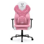 DIABLO X-GAMER gaming chair pink and white - Image 3