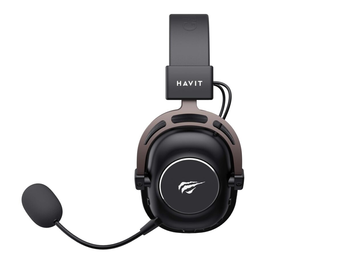 Havit H2002YG - 2.4G gaming headphones (black and ochre) - Image 4