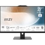 MSI Modern AM272P 1M-848EU All-in-One PC/workstation Intel Core 5 120U 68.6 cm (27 ) 1920 x 1080 pixels 16 GB DDR5-SDRAM 512 GB SSD Windows 11 Pro Wi-Fi 6E (802.11ax) Black