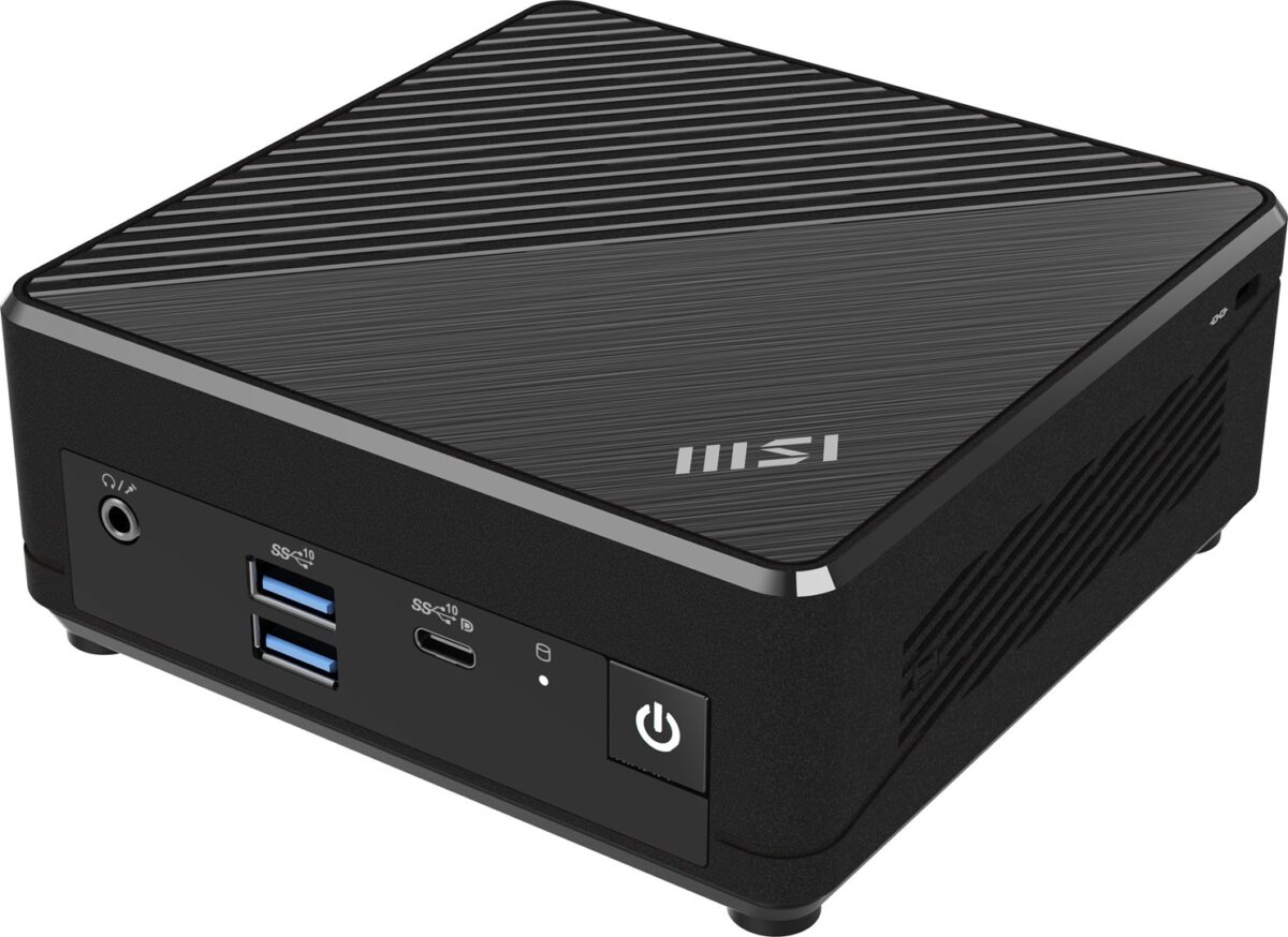 MSI Cubi ADL-001EU N200 mini PC Intel Pentium N 4 GB DDR4-SDRAM 128 GB SSD Windows 11 Pro Workstation Black - Image 1