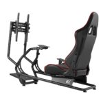 NanoRS RS160 Gaming Chair Racing Simulator Stand 3 in 1 PC Console Gamers Synthetic Leather Cover Steering Wheel Stand TV Bracket Up to 50  Max. Vesa 400x400 - Image 2