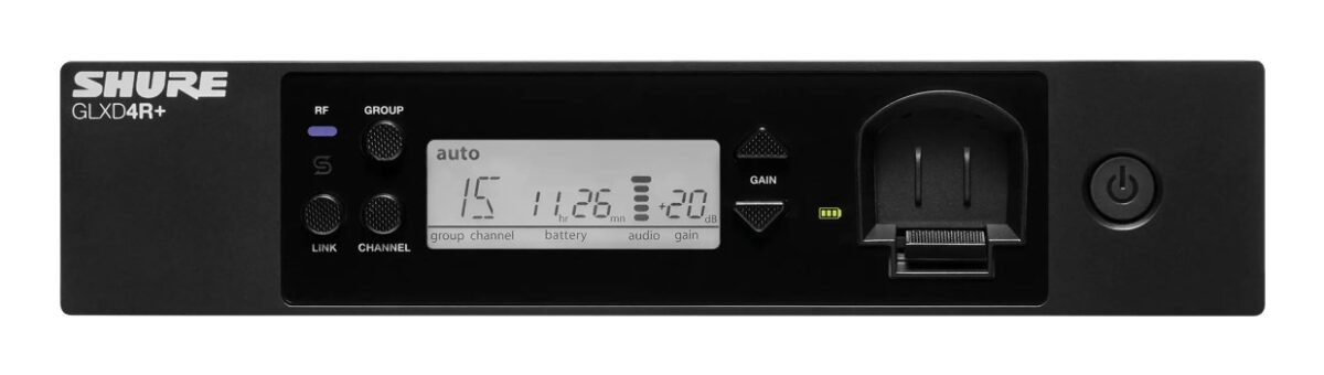 Shure GLXD14R+E-Z4 - DUAL BAND digital wireless system with bodypack transmitter and W302 guitar cable - Image 1