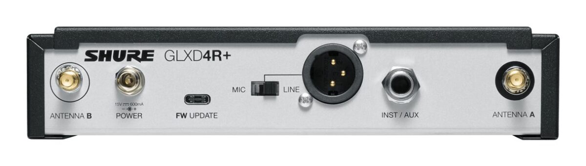 Shure GLXD14R+E-Z4 - DUAL BAND digital wireless system with bodypack transmitter and W302 guitar cable - Image 2