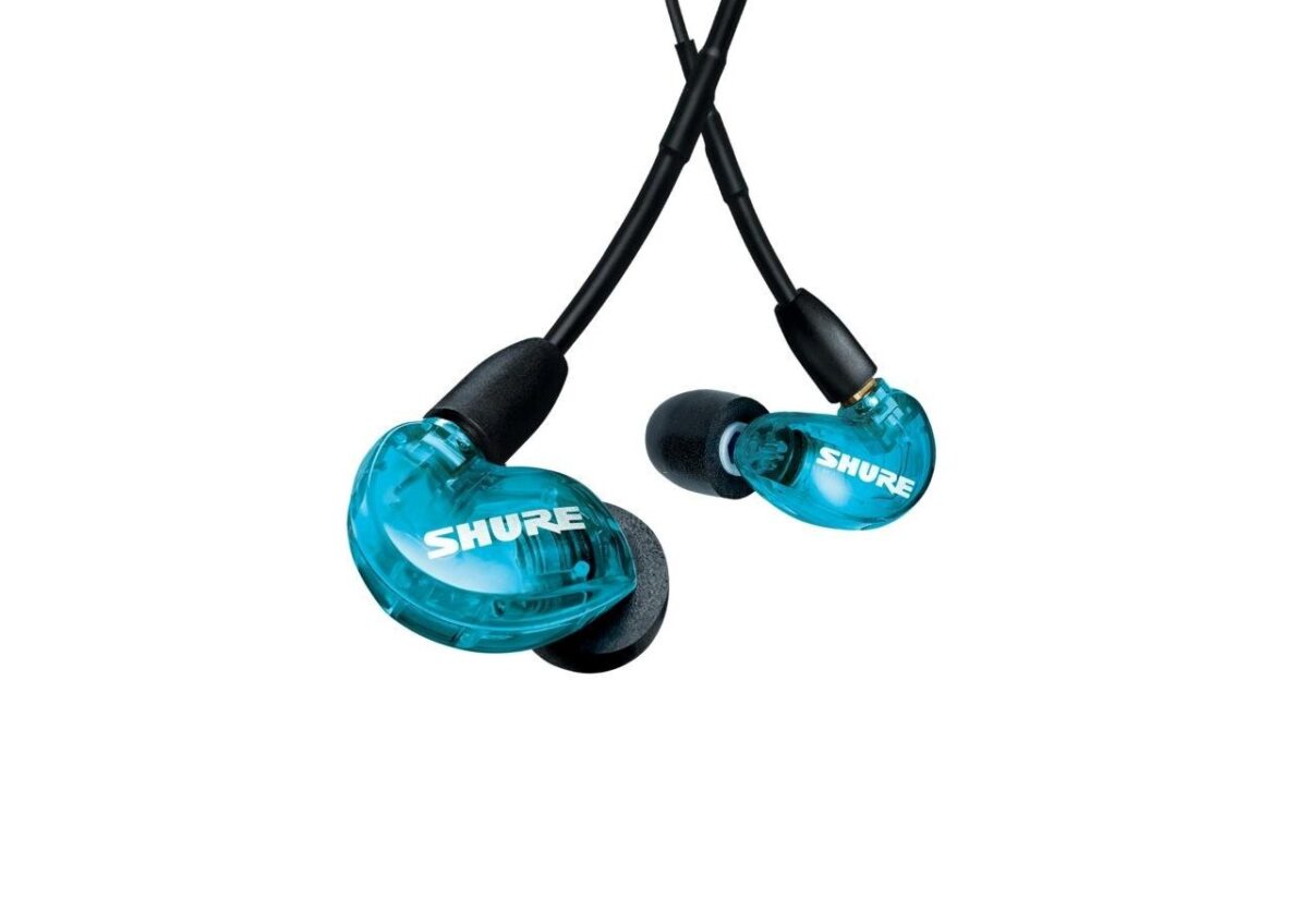 Shure AONIC 215 - in-ear headphones with single transducer and 3.5mm cable (blue) - Image 1