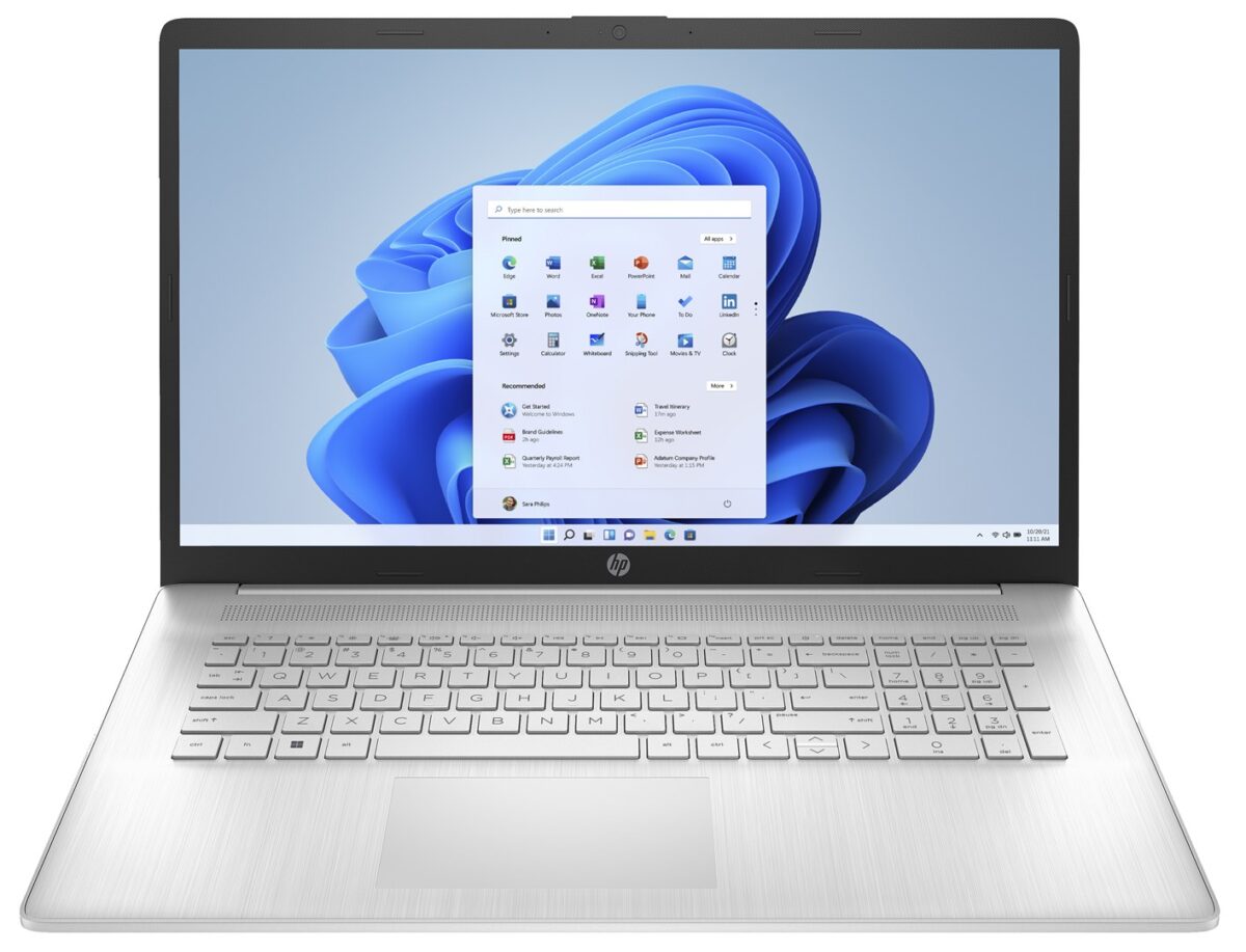 HP 17-cp3114nw AMD Ryzen™ 7 7730U Laptop 43.9 cm (17.3 ) Full HD 16 GB DDR4-SDRAM 512 GB SSD Wi-Fi 6 (802.11ax) Windows 11 Home Silver - Image 1