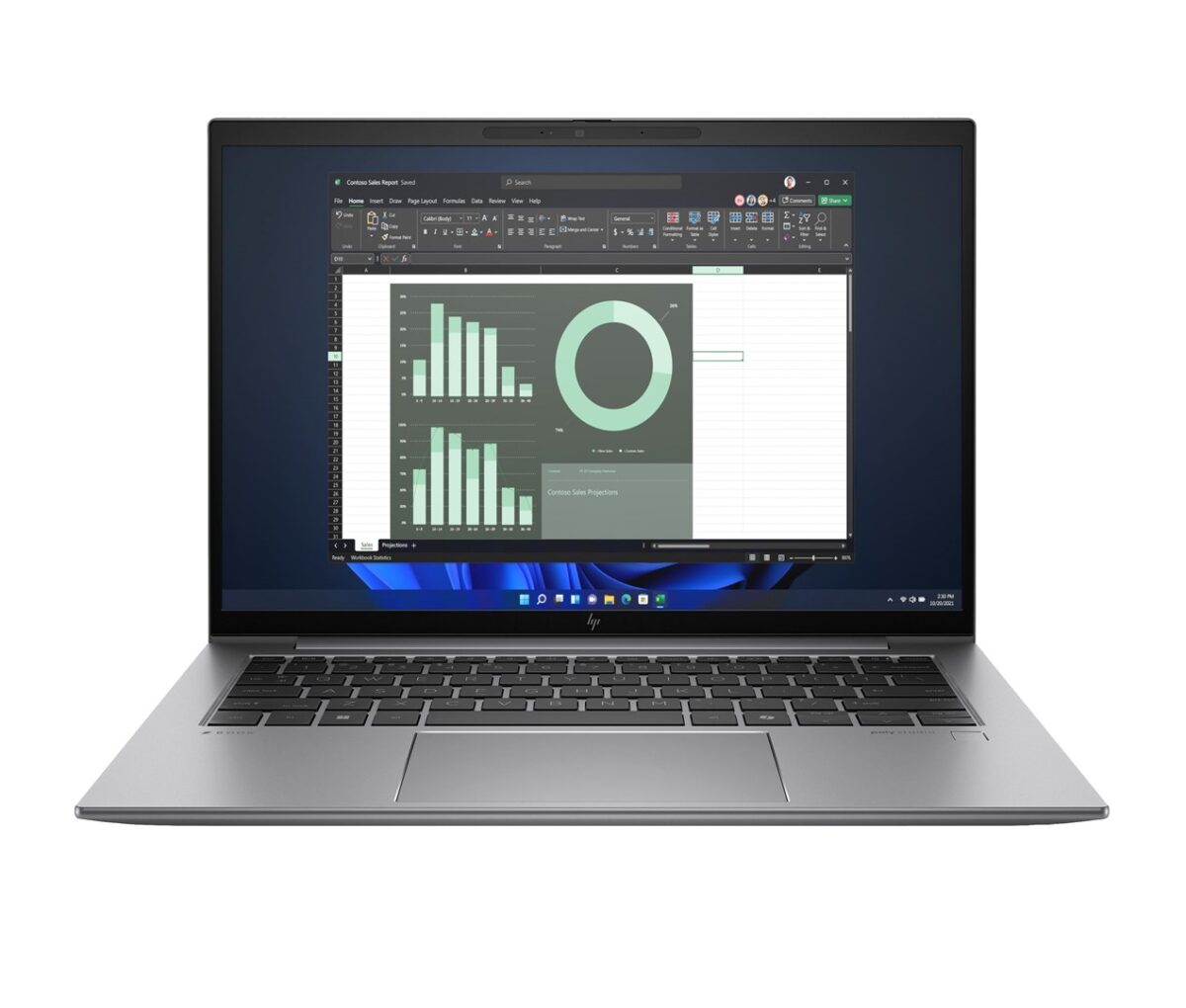 HP ZBook Firefly 14 G11 A AMD Ryzen™ 7 8840HS Mobile Workstation 35.6 cm (14 ) WUXGA 32 GB DDR5-SDRAM 1 TB SSD Wi-Fi 6E (802.11ax) Windows 11 Pro Silver - Image 1