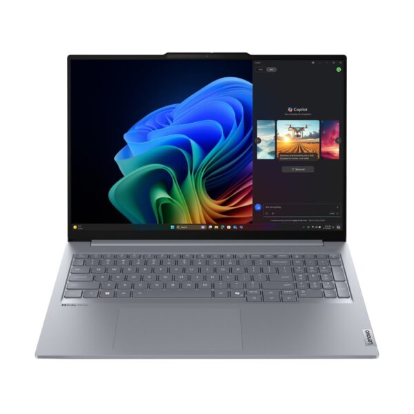 Lenovo ThinkBook 16 G7 QOY Qualcomm Snapdragon X1P-42-100 Laptop 40.6 cm (16 ) WUXGA 32 GB LPDDR5x-SDRAM 1 TB SSD Wi-Fi 7 (802.11be) Windows 11 Pro Grey