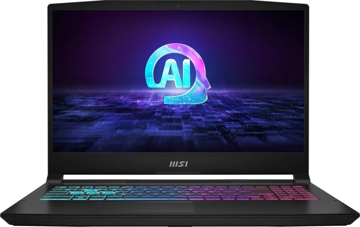 MSI Katana A15 AI B8VF-487XPL AMD Ryzen™ 7 8845HS Laptop 39.6 cm (15.6 ) Full HD 16 GB DDR5-SDRAM 1 TB SSD NVIDIA GeForce RTX 4060 Wi-Fi 6E (802.11ax) NoOS Black - Image 1