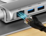 Adjustable laptop stand + USB-C HDMI hub Unitek D1109B01 PD 100W - Image 5