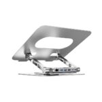 Adjustable laptop stand + USB-C HDMI hub Unitek D1109B01 PD 100W - Image 6