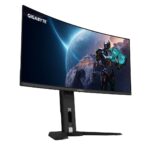 GIGABYTE MO34WQC 34  OLED WQHD Curved Gaming Monitor - 3440 x 1440  175Hz  0.03ms  KVM  250 cd/m2  FreeSync Premium Pro  DisplayHDR True Black 400  HDMI 2.1  Displayport 1.4 - Image 4