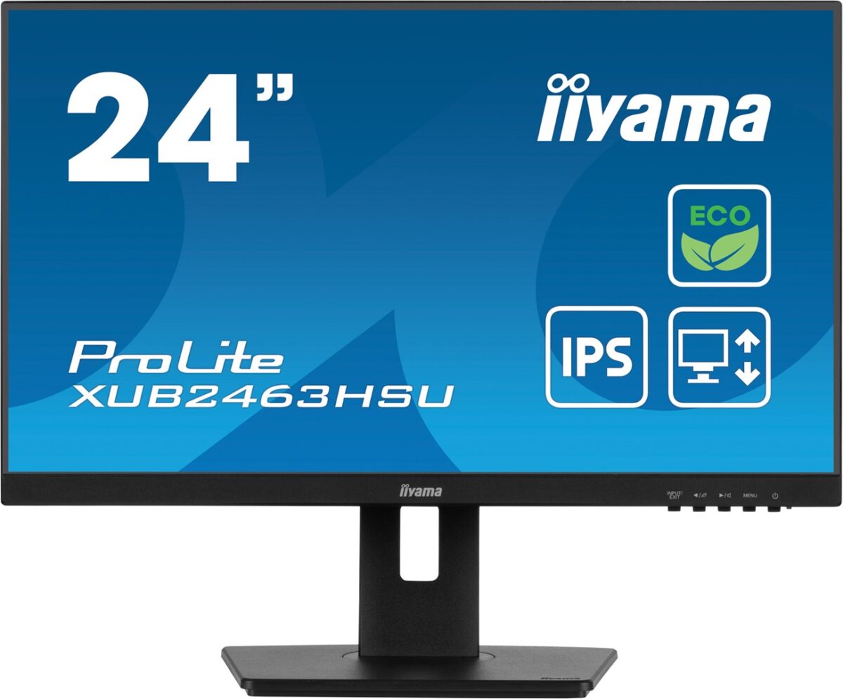 iiyama ProLite XUB2463HSU-B1 computer monitor 61 cm (24 ) 1920 x 1080 pixels Full HD LED Black - Image 1
