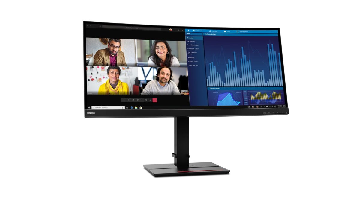 Lenovo ThinkVision P34w-20 LED display 86.7 cm (34.1 ) 3440 x 1440 pixels Wide Quad HD Black - Image 3