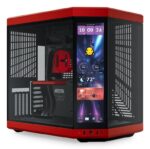 HYTE Y70 Touch Infinite Midi Tower Black  Cherry colour