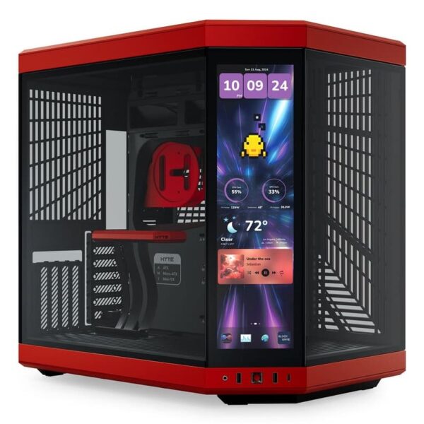 HYTE Y70 Touch Infinite Midi Tower Black  Cherry colour
