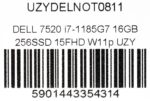 DELL LATITUDE 7520 i7-1185G7 16GB 256SSD 15 6  FHD Win11pro USED - Image 2