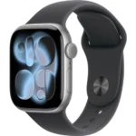 APPLE WATCH SERIES 11 GPS 42MM SPACE GREY ALUMINIUM CASE WITH BLACK SPORT BAND S/M MEQW4WF/A