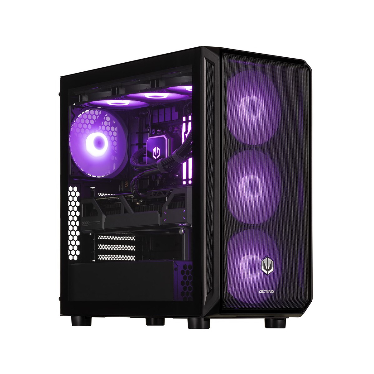 19989-1.jpg Actina 7 PC AMD RyzenTM 7 眀X 32 GB DDR5-SDRAM 2 TB SSD AMD Radeon R遰XT Tour Midi Noir – Image 1