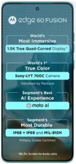 Motorola Edge 60 Fusion 8+256GB Amazonite - Image 3