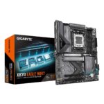 GIGABYTE X870 EAGLE WIFI7 Motherboard - Supports AMD Ryzen 9000 CPUs  14+2+2 phases VRM  up to 8000MHz DDR5 (OC)  1xPCIe 5.0 + 2xPCIe 4.0  Wi-Fi 7  2.5GbE LAN  USB 4