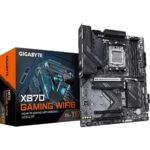 GIGABYTE X870 GAMING WIFI6 Motherboard - Supports AMD Ryzen 9000 CPUs  8+2+2 phases VRM  up to 8000MHz DDR5 (OC)  1xPCIe 5.0 + 2xPCIe 4.0  Wi-Fi 6  2.5GbE LAN  USB 4