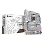 GIGABYTE X870 AORUS ELITE WIFI7 ICE Motherboard - Supports AMD Ryzen 9000 CPUs  16+2+2 Phases Digital VRM  up to 8200MHz DDR5 (OC)  3xPCIe 5.0 + 1xPCIe 4.0  Wi-Fi 7  2.5GbE LAN  USB 4