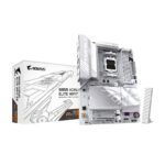 GIGABYTE B850 AORUS ELITE WIFI7 ICE Motherboard - AMD Ryzen 9000 Series CPUs  12+2+1 Phases Digital VRM  up to 8200MHz DDR5 (OC)  1xPCIe 5.0 + 2xPCIe 4.0 M.2  2.5 LAN  WIFI 7  USB 3.2 Gen 2x2