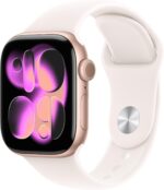 Apple Watch Series 11 46mm Rose Gold with Light Blush Band