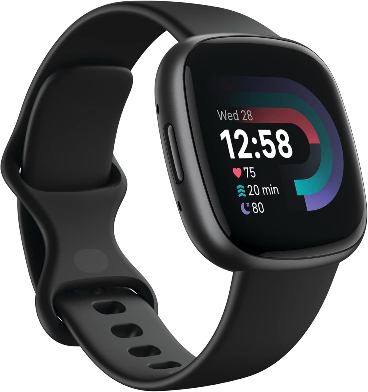 Fitbit Versa 4 Smartwatch Schwarz Aluminium – Bild 1