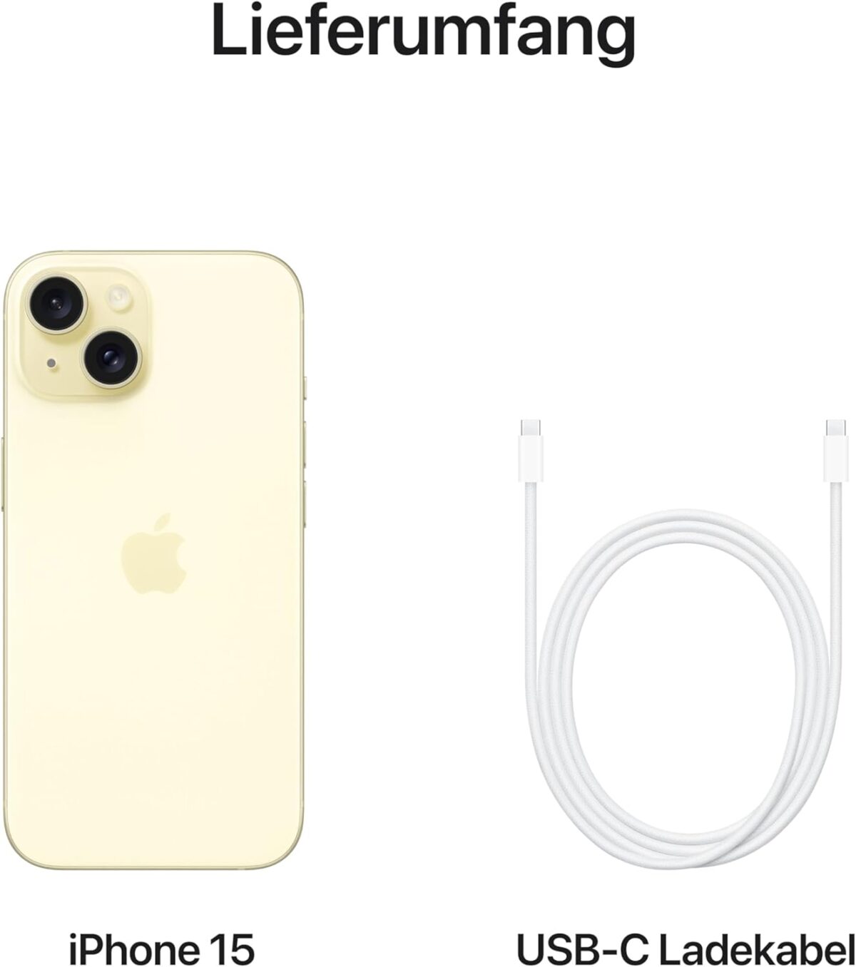 Apple iPhone 15 128GB Yellow - Image 2
