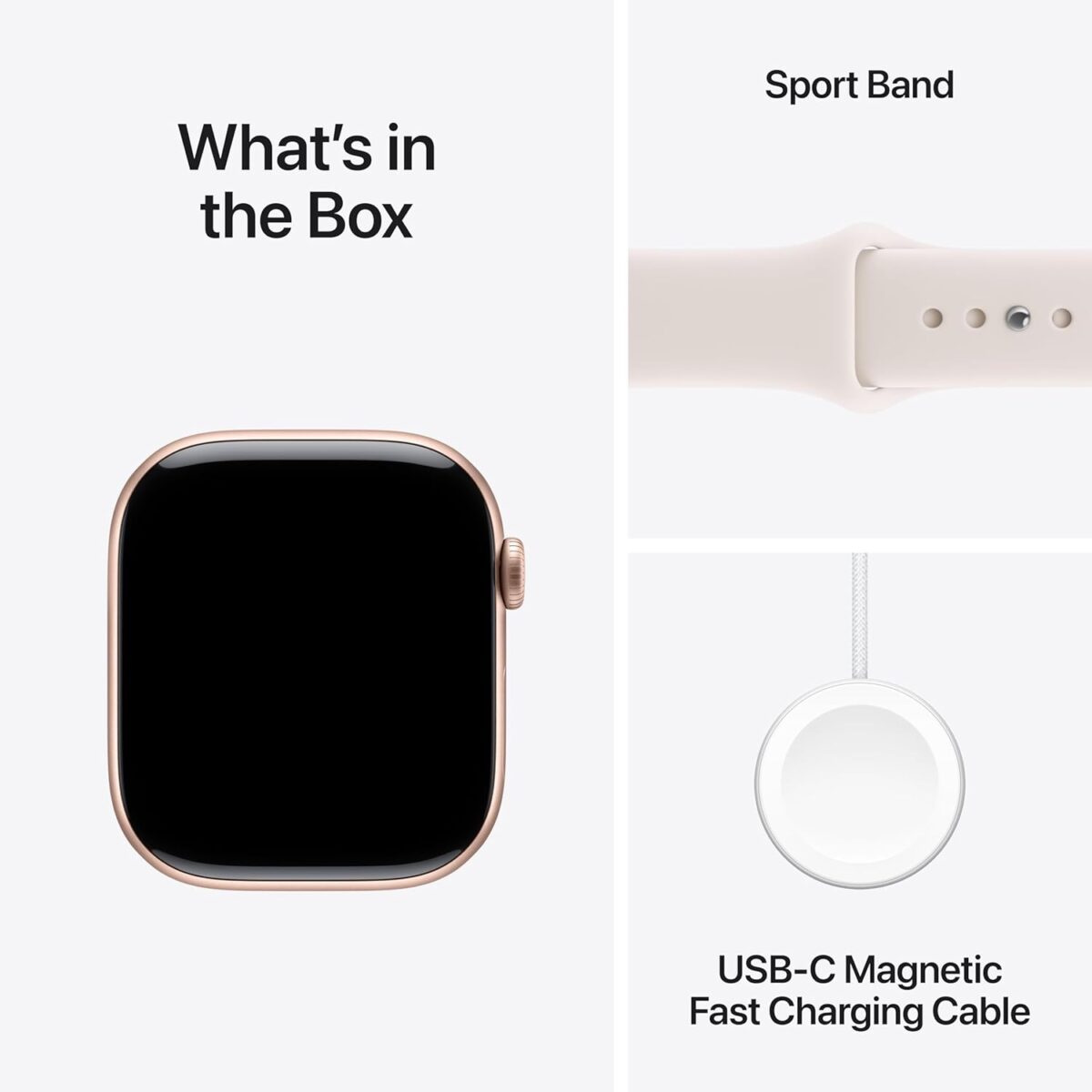 Apple Watch Series 11 46mm Rose Gold with Light Blush Band - Image 2