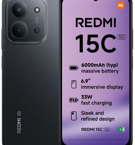 Xiaomi Redmi 15C 5G Dual Sim 4+256GB midnight black