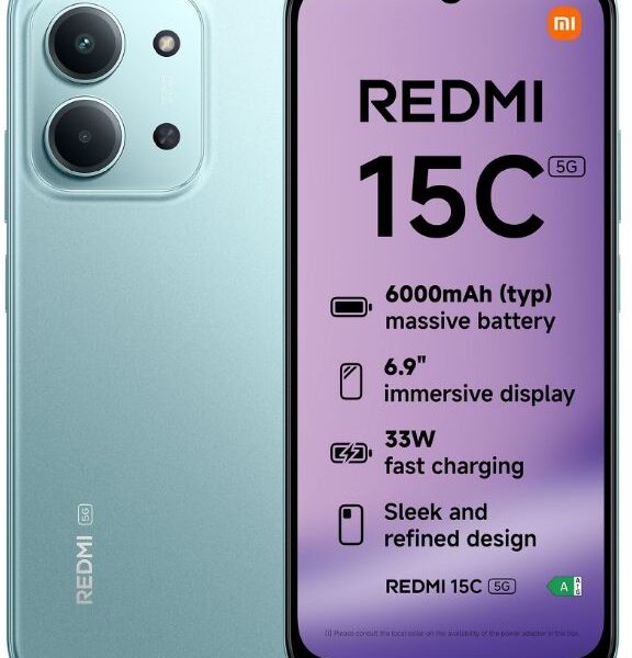 Xiaomi Redmi 15C 5G Dual Sim 4+256GB mint green