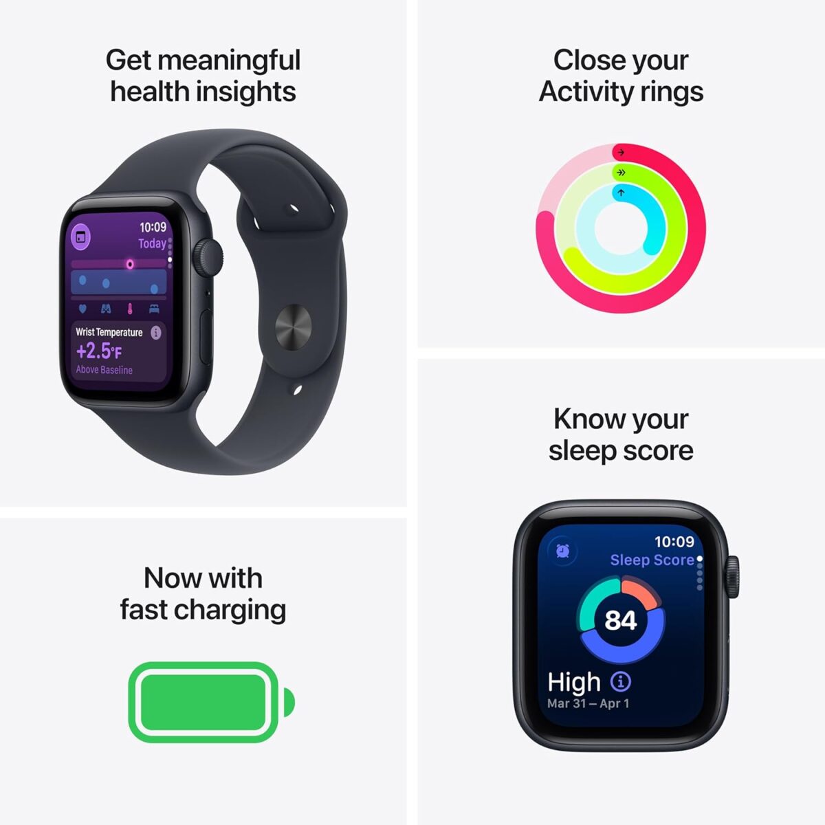 Apple Watch SE 44mm Midnight Aluminium - Image 2