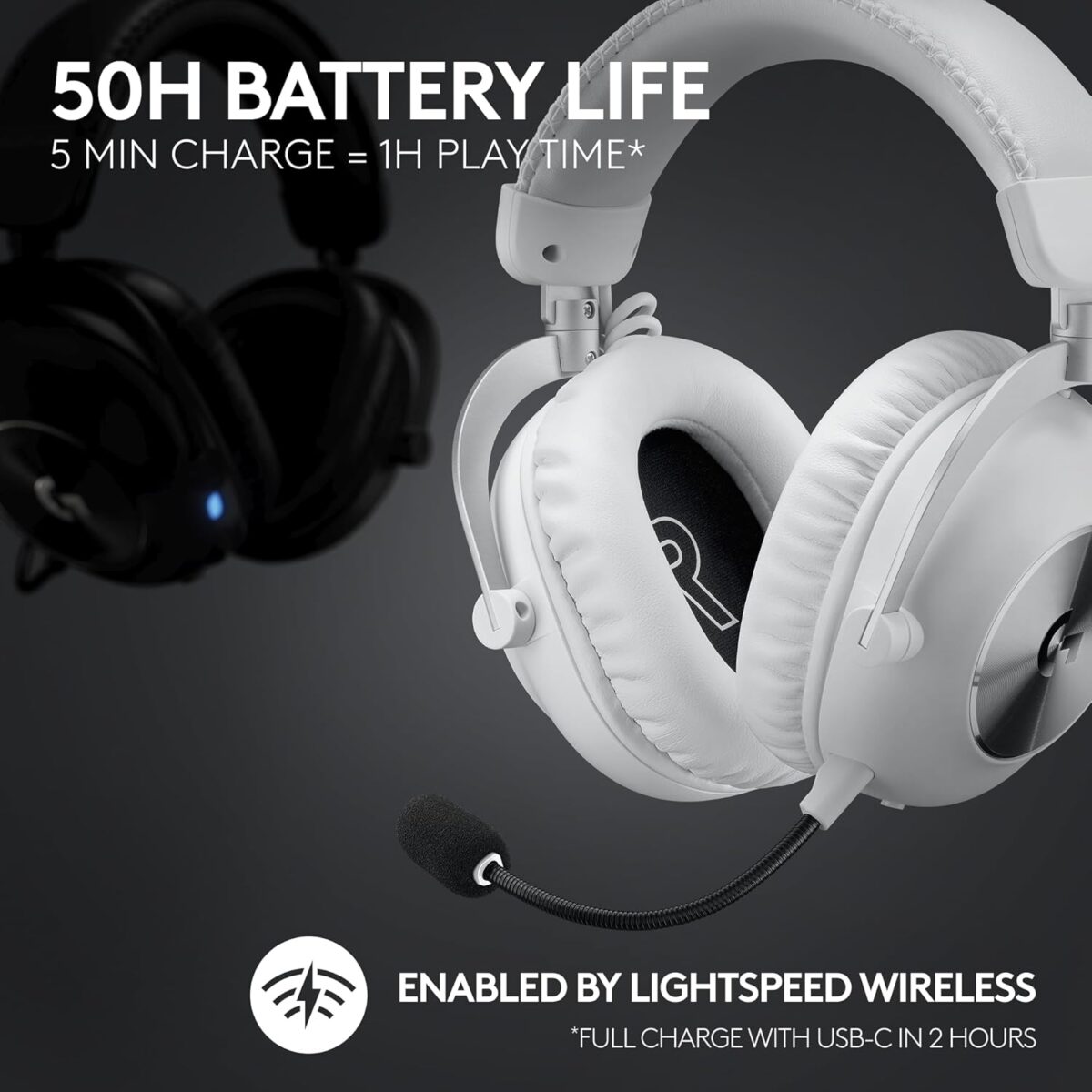 G Pro X 2 Lightspeed Wireless White - Image 5