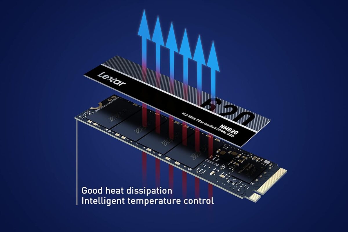 Lexar NM620 2TB M.2 NVMe SSD Black - Image 2