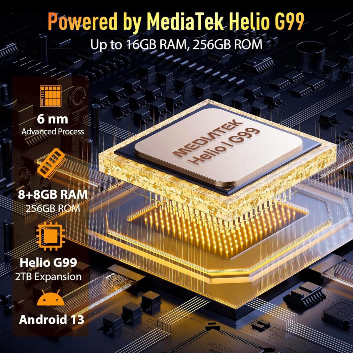 Ulefone Armor Pad 2 8+256GB LTE 11" Yellow - Image 4