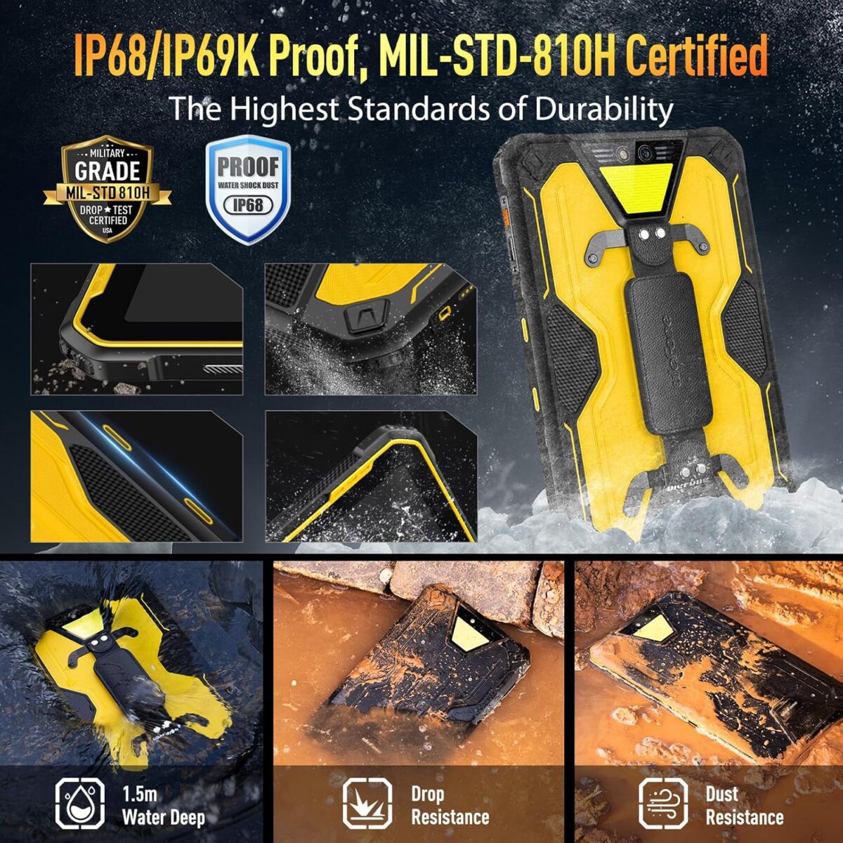 Ulefone Armor Pad 2 8+256GB LTE 11" Yellow - Image 2