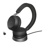 Jabra Evolve2 75 Headset Wired and Wireless Headband Calls/music USB Type-C Bluetooth Charging stand Black - Image 3
