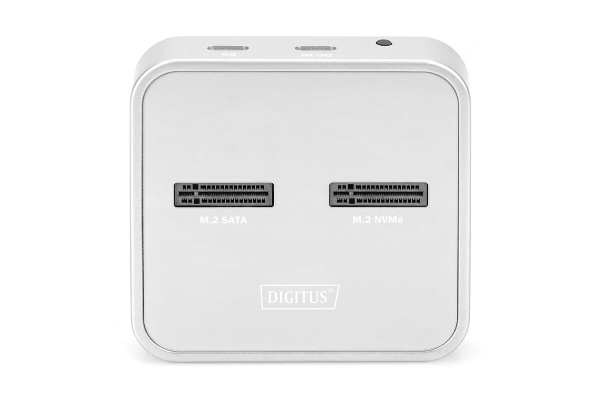 Digitus M.2 NVMe SATA SSD Dock USB-C Black - Image 5