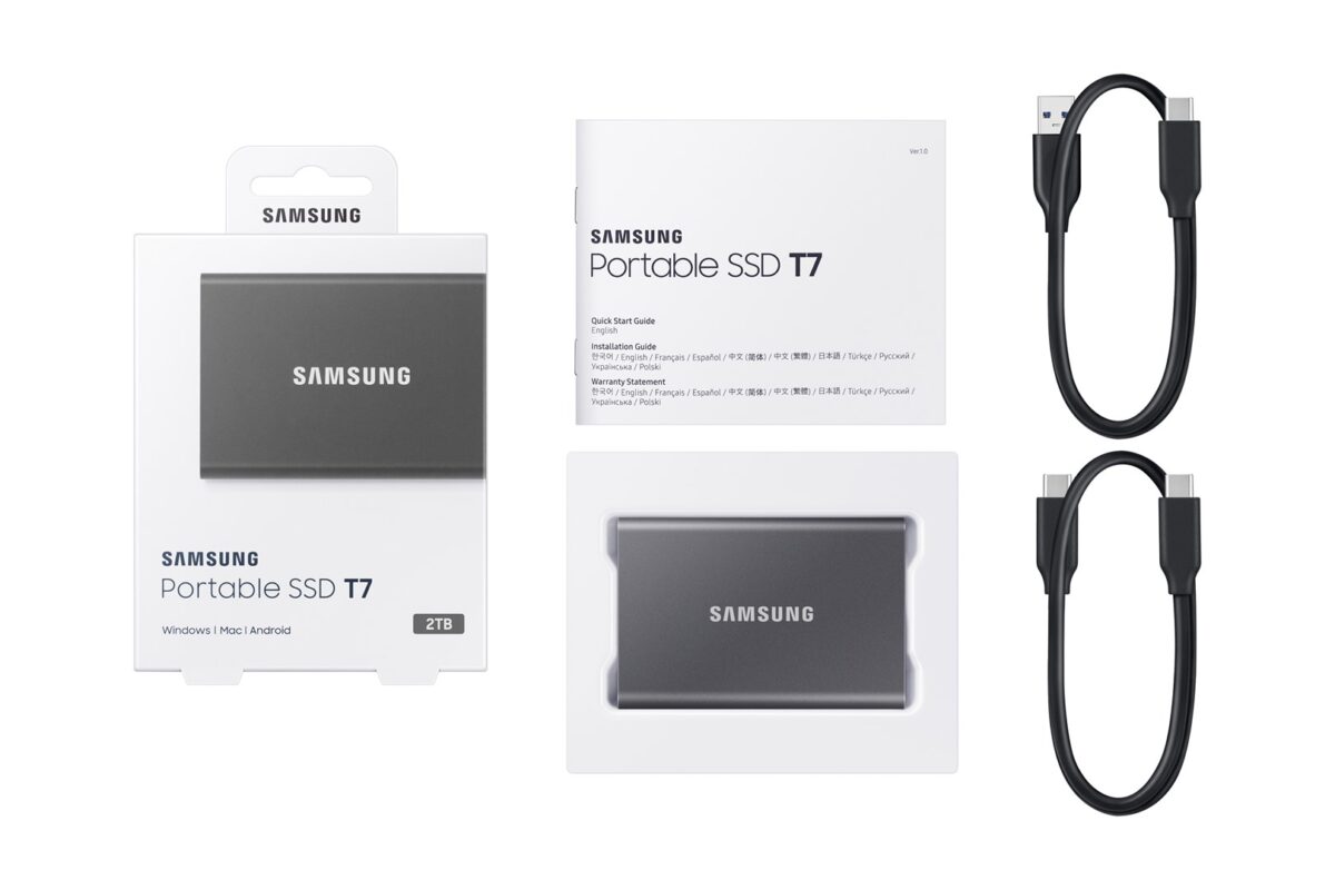 Samsung Portable SSD T7 2TB Grey USB-C - Image 4