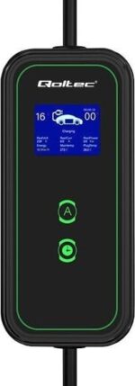 Qoltec Mobile charger for EV cars 2-in-1 Type 2 3.5 kW 230 V LCD - Image 4