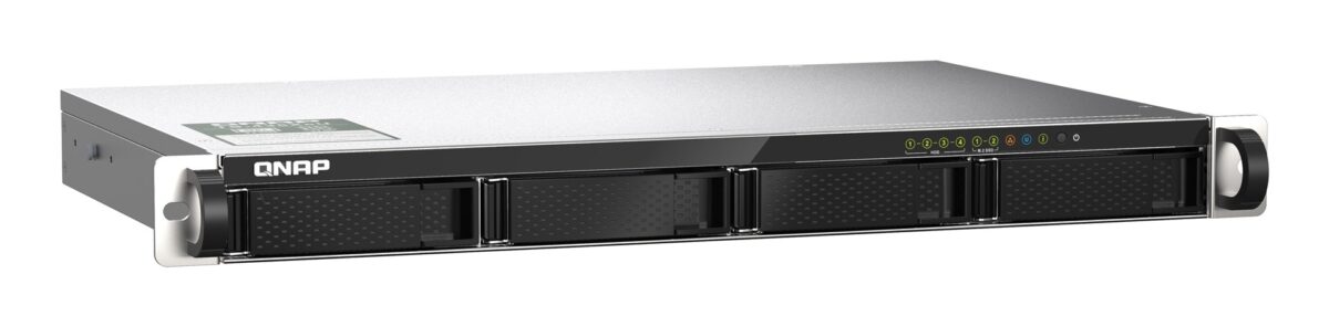 Qnap TS-435XeU-4G  1U  4 x 2.5 /3.5  SATA   Marvell Octeon TX2 CN9130 / CN9131 quad-core  4GB DDR4 SODIMM (Max. 32GB)  2 x 10GbE SFP+  2 x 2.5GbE  Single PSU - Image 3