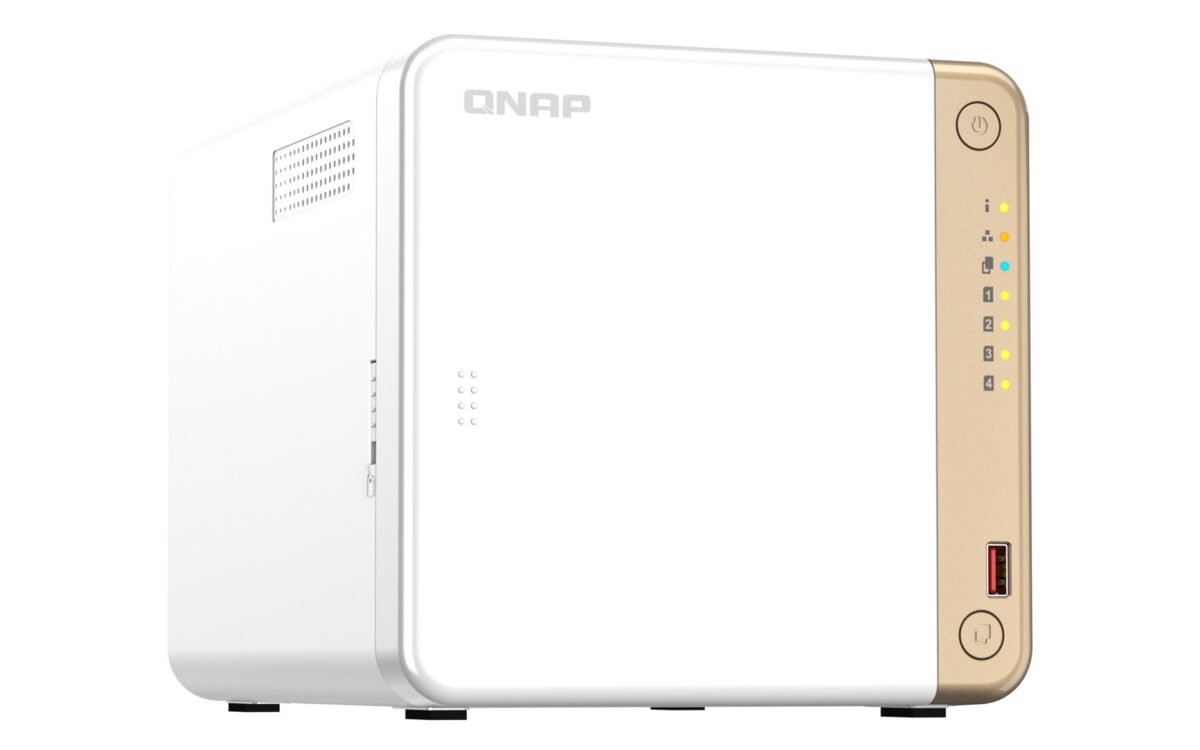 QNAP TS-462-4G NAS/storage server Tower Intel® Celeron® N4505 4 GB DDR4 0 TB QNAP QTS White - Image 3