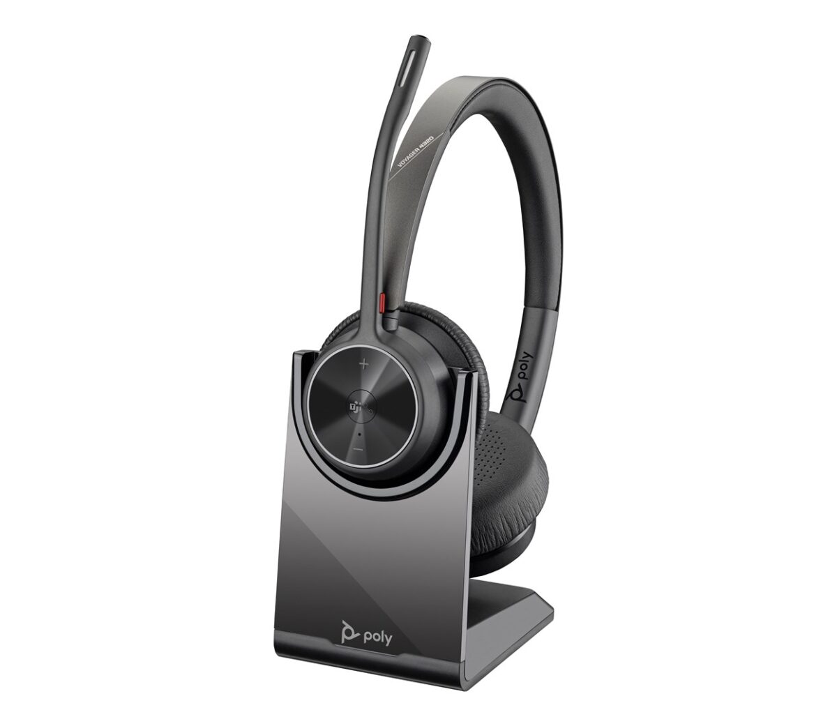 Poly Voyager 4320-M Microsoft Teams Certified Headset +BT700 dongle +Charging Stand - Image 3