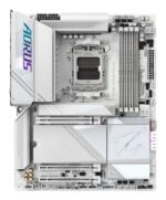 GIGABYTE X870E AORUS PRO ICE Motherboard - Supports AMD Ryzen 9000 CPUs  16+2+2 Phases Digital VRM  up to 8000MHz DDR5 (OC)  3xPCIe 5.0 + 1xPCIe 4.0  Wi-Fi 7  2.5GbE LAN  USB 4 - Image 2